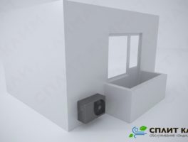 (РУС) установка внешнего блока кондиционера